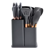 Kuhinjski set od 19 delova, Crni