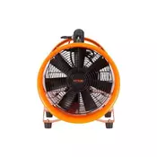 VEVOR Prenosni industrijski ventilator uporabniški puhalnik 298x293x37 cm oranžen
