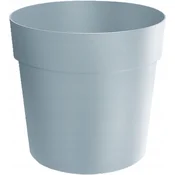 Prosperplast Klasični okrogli plastični cvetlični lonček, svetlo siv, 23,5 cm, Grower