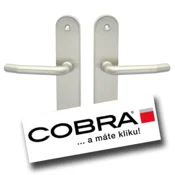 Varnostno okovje COBRA TITAN + s prevleko (ONS - mat nikelj), gonilka levo/krogla, Odprtina za cilindrični vložek PZ, COBRA ONS (mat nikelj), 90 mm
