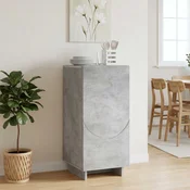 vidaXL Komoda Betonsko siva 33,5 x 34,5 x 75 cm Inženirski les