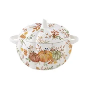 Soup serving bowl with lid, porcelain, 19 x 16 cm, Harvest - Nuova R