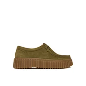 Clarks Nizki čevlji Torhill Bee 26184586 Khaki