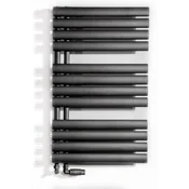 shumee Kopalniški radiator Luxrad Flag bis 816 x 500 mm mat črna stran.
