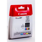 CANON CLI-551 BCMY (4X7ML) ORIGINALNI 4-U-1 MULTIPAK (6509B015)