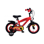 Dječji bicikl Disney Cars 12 s dvije ručne kočnice crveni
