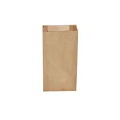 Papirnata vrečka s stranskim robom rjave barve 14+7 x 29 cm `1,5 kg` [500 kosov]