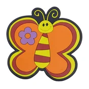 Kuhinjska podloga - 10x10 cm - Butterfly oranžna