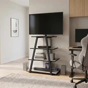 Hanah Home TV komoda Lyno, 70,4 cm, pešcar / crna