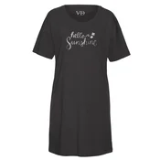 VIVANCE Spalna srajca Dreams črna/bela