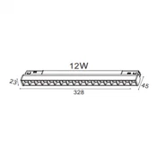 MAGNETIC SVETILJKA LED02-12W 3000K 30° 48V DC CRNA NEW