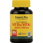 Vitamin D3 1000 IU sa 100 mcg vitamina K2 - 90 veg. kapsule