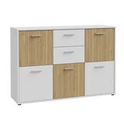 Mömax Komoda Quadro 2, Bela, Barva Hrasta