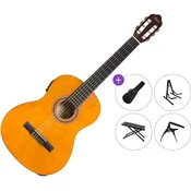 Valencia VC104E Premium SET 4/4 Natural Elektro klasicna gitara
