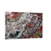 Canvas Slika na platnu Fosilizovano drvo Arizona – SAD, Sa ramom, 50 x 75 cm, Beli