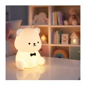 Globo 2870 - LED RGBW, zatemnjevalna in polnilna otroška nočna svetilka TEDDY LED/1W/5V 1200 mAh, medvedek