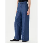 United Colors Of Benetton Hlače iz tkanine 4KHNDF09L Modra Wide Leg