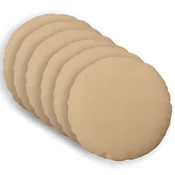 vidaXL Prevleka za blazino 6 kos HEERLEN Krem O 60 cm Blago