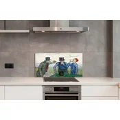 tulup.si Zidna obloga za kuhinju Art moški srečanje 120x60 cm