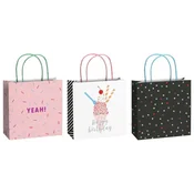VREĆICE UKRASNE 20X20X8 CM BIRTHDAY 2 STEWO 5203 25 SORTIRANO