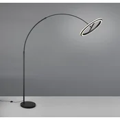 Trio Lighting LED-lok-stojna svetilka Amador, črna, višina 205 cm kovina - Dnevna soba/jedilnica - Sodobni - črna mat