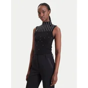 Fracomina Bluza FR26WT4005K506R9 Črna Slim Fit