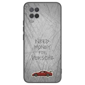 Silikonski črni ovitek za Realme 8 5G - Garage Scratch