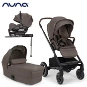 nuna® otroški voziček 4v1 mixx™ next + arra™ flex chestnut + isofix baza next
