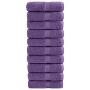 Premium rucnici za pranje SOLUND 10 kom. ljubicaste 30x30 cm 600 g/m2