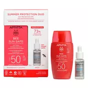 Apivita Sun Dry Touch Fluid za lice SPF50, 50 ml + HA5 Honey Repair Serum, 10 ml
