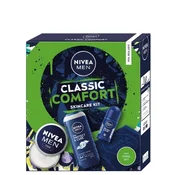Nivea Muški kozmeticki set Classic comfort, Gel za tuširanje 250ml + roll-on 50ml + men krema univerzalna 150ml + peškir
