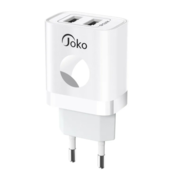 KONFULON Kućni punjač JK72, 2xUSB, 2.4A,12W, sa micro USB kablom beli