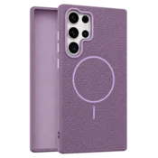 Leather Grip MagSafe maska za Samsung Galaxy S23 Ultra - Ljubicasta