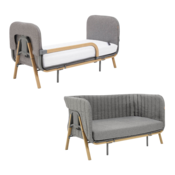 Cozee XL Junior krevet i sofa - Oak/Charcoal