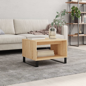 VIDAXL Klubska mizica sonoma hrast 60x50x40 cm inženirski le