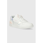 Kožne tenisice Lacoste T-Clip Pastel Accent Leather boja: bijela, 47SFA0061