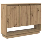 Vidaxl Strani šal Umetni hrast 97 x 29 x 75 cm Konstruiran les