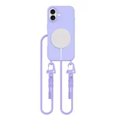 slomart Etui Tech-Protect MagNecklace MagSafe z vrvico za iPhone 16 - vijolično