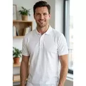 Ready Muška Majica sa Kragnom - Bela ( S, M, L, XL, XXL, XXXL )