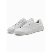 Ombre Mens uniform casual shoes in eco nubuck - light grey