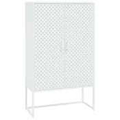 Vidaxl Visoka omarica bela 80x35x135 cm jeklo