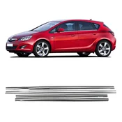 Obrobe stranskih oken iz nerjavečega jekla za Opel Astra J HB od leta 2010 do 2019