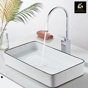 Kranig Kraanwerk Dizajn Mešalna pipa | Kotni padec Chroma | Visok ali nizek model, (21731905)