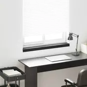 vidaXL Okenski nadstrešek Črna z lesnim vzorcem 80 x 10 x 4,5 cm PVC