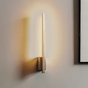 Quitani LED stenska svetilka Tolu, vertikalna, nikelj, višina 45 cm - Dnevna soba/jedilnica - Sodobni - nikelj, krom - Kovina