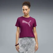 PUMA Graphics Lace Cat Tee Women, Clothing, Fuchsia Glow, XL