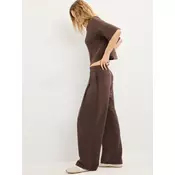 Mohito - Wide leg hlače - temno rjava