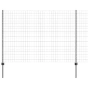 Vidaxl Zunanja evro ograja s podnožjem 10 x 1,5 m Jeklo s PVC premazom
