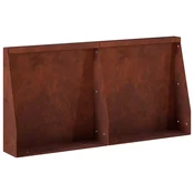 vidaXL Zadrževanje stene 2 kos 40 x 12 x 50 cm Vremensko odporno jeklo
