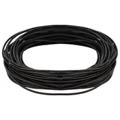 Vidaxl Usnjena vrvica Temno rjava O2 mm x 10 m Usnje